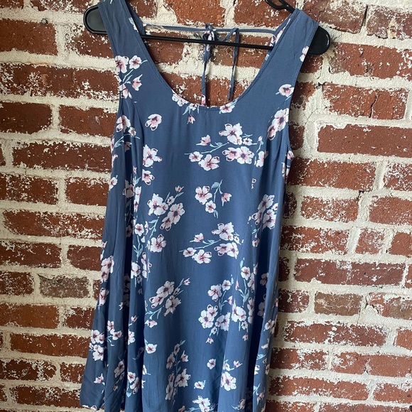 Garage blue floral mini dress - Picture 7 of 7